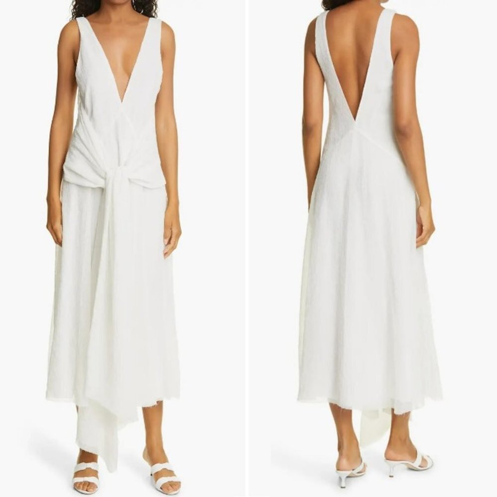 NWT New $525 Rebecca Taylor Tie Front Cloud Dress Size 10